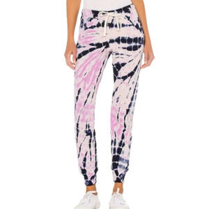 Monrow Purple and Blue Tie-Dye Joggers